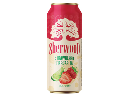 Braškių ir citrinų skonio alaus kokteilis SHERWOOD