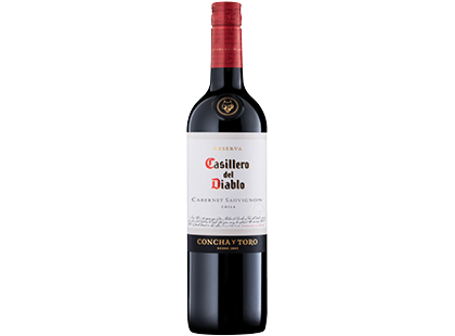 Raudonasis sausas vynas CASILLERO DEL DIABLO CABERNET SAUVIGNON