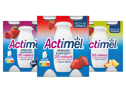Fermentuotas jogurto gėrimas ACTIMEL, 3 rūšių, 1,5 % rieb.