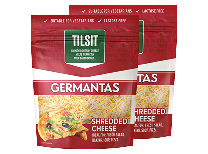 Tarkuotas sūris GERMANTAS TILSIT, 45 % rieb. s. m.
