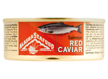Raudonųjų lašišų ikrai ALASKA SEAFOOD
