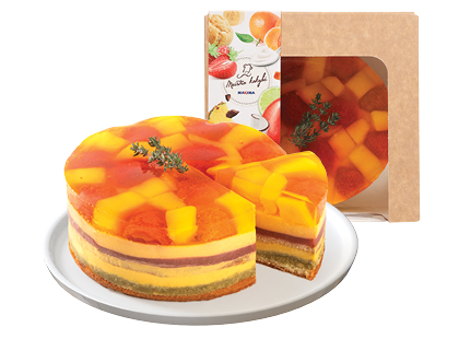 Sūrio PHILADELPHIA tortas su mangais ir braškėmis