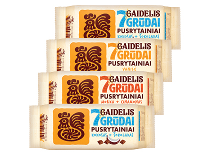 Sausainiai GAIDELIS 7 GRŪDAI, 3 rūšių