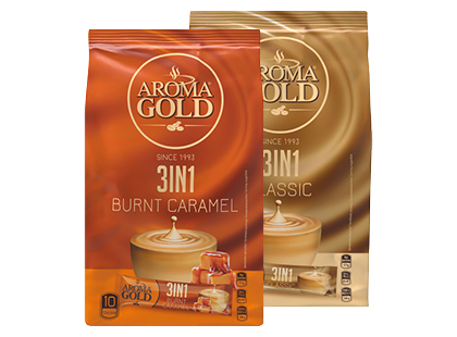 Tirpiosios kavos gėrimas AROMA GOLD 3 IN 1*