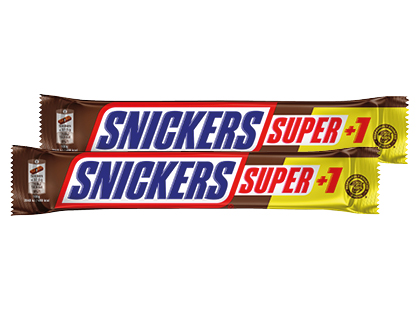 Šokoladinis batonėlis SNICKERS SUPER +1*