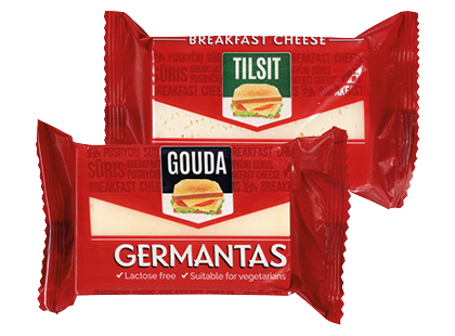 Sūris GERMANTAS GOUDA; TILSIT*, 2 rūšių