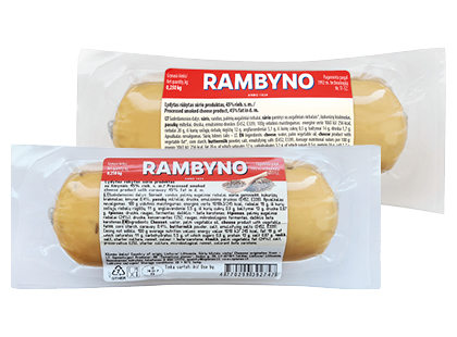 Lydytas rūkytas RAMBYNO sūrio produktas*, 2 rūšių