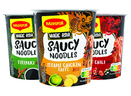 Greitai paruošiami makaronai MAGGI MAGIC ASIA su padažu*