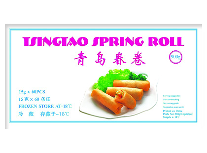 Šaldyti daržovių suktinukai tešloje TSINGTAO SPRING ROLL*