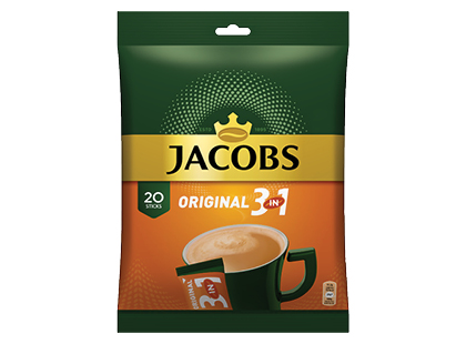 Tirpiosios kavos gėrimas JACOBS ORIGINAL 3 IN 1*