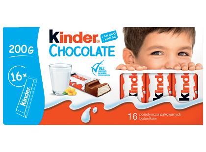 Pieninis šokoladas KINDER CHOCOLATE*