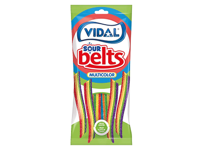 Rūgštūs vaisių skonio guminukai VIDAL BELTS*