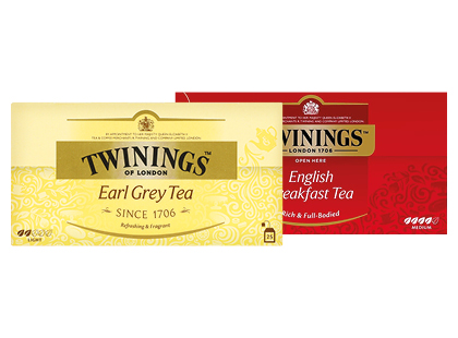 Juodoji arbata TWININGS EARL GREY; ENGLISH BREAKFAST*