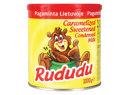 Karamelizuotas sutirštintas pienas RUDUDU*