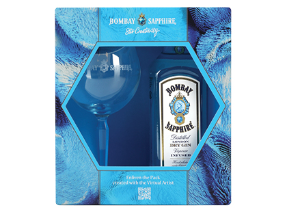 Džinas BOMBAY SAPPHIRE dėžutėje