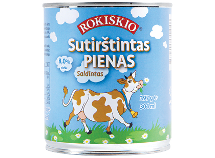 Saldintas sutirštintas ROKIŠKIO pienas*