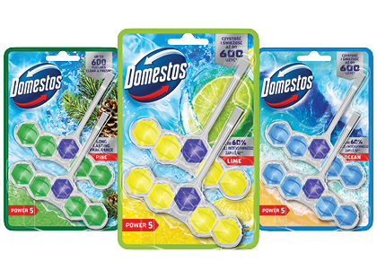 WC valiklis-gaiviklis DOMESTOS POWER 5*