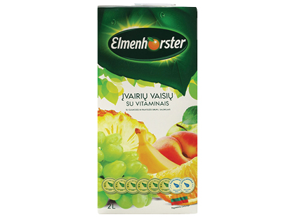 Įvairių vaisių sulčių gėrimas su vitaminais ELMENHORSTER*