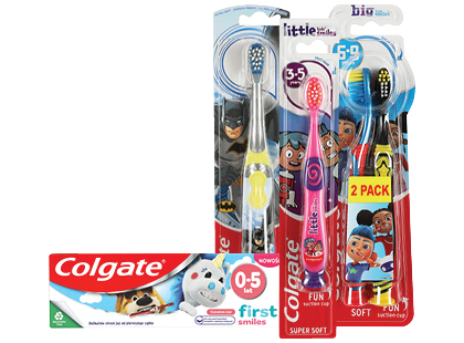 Kūdikių burnos priežiūros priemonėms COLGATE*