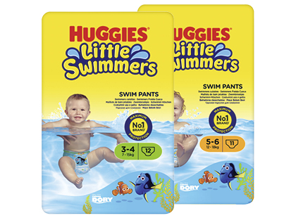 Sauskelnės-kelnaitės HUGGIES LITTLE SWIMMERS*, 2 rūšių, 3; 5 dydžiai