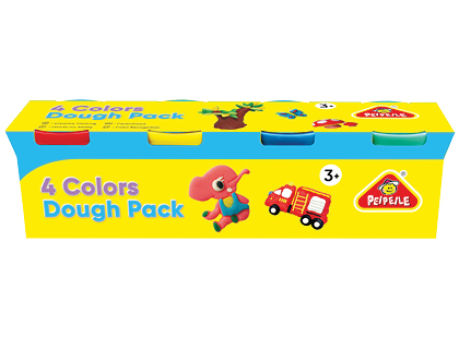 Modelino rinkinys 4 COLORS DOUGH PACK*