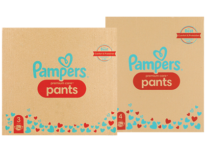 Sauskelnės-kelnaitės PAMPERS PANTS PREMIUM CARE*, 2 rūšių