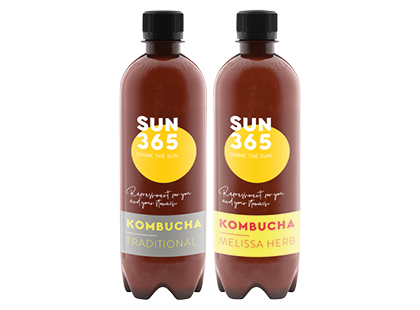 Ekologiškas gazuotas gaivusis arbatos gėrimas SUN 365 KOMBUCHA*