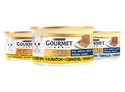 Konservuotas visavertis kačių ėdalas PURINA GOURMET GOLD*