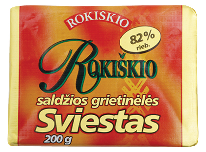 Saldžios grietinėlės ROKIŠKIO sviestas*