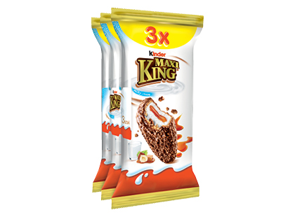 Pieno batonėlis KINDER MAXI KING* 37,5 % rieb.