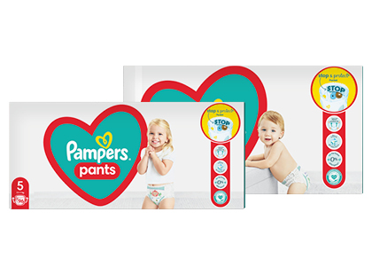 Sauskelnės-kelnaitės PAMPERS PANTS*, 2 rūšių, 5; 4 dydžiai