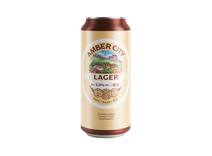 Šviesusis alus AMBER CITY LAGER