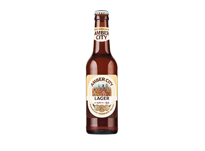 Nefiltruotas šviesusis alus AMBER CITY LAGER