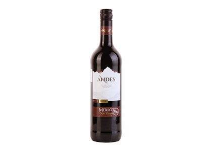 Raudonasis sausas vynas ANDES CHILE MERLOT