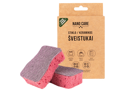 Kempinėlės keramikai ir stiklui valyti NANO CARE*