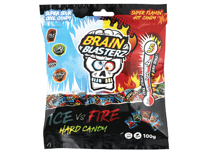 Rūgštūs saldainiai BRAIN BLASTERZ FIRE & ICE*