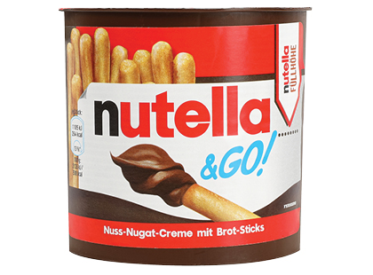 Šiaudeliai su tepamuoju kremu NUTELLA & GO*