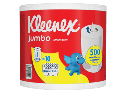 Popieriniai rankšluosčiai KLEENEX JUMBO*, 2 sluoksnių