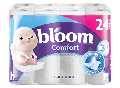 Tualetinis popierius BLOOM COMFORT*, 3 sluoksnių