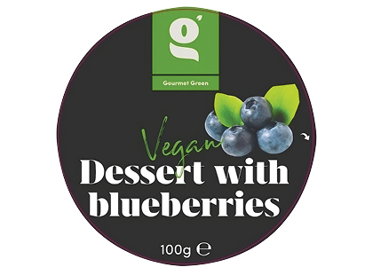 Veganiškas desertas su mėlynėmis GOURMET GREEN*