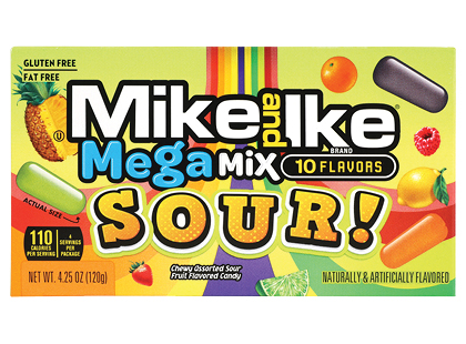 Kramtomieji saldainiai MIKE AND IKE MEGA MIX*