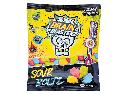 Rūgštūs saldainiai BRAIN BLASTERZ SOUR BOLTZ*