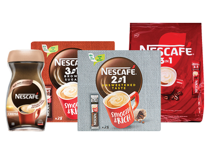Tirpiajai kavai ir kavos mišiniams NESCAFÉ*