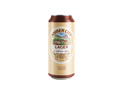 Šviesusis alus AMBER CITY LAGER