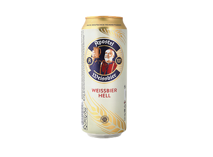 Kvietinis alus APOSTEL WEISSBIER HELL