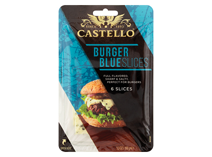 Pelėsinis sūris riekelėmis CASTELLO BURGER BLUE*