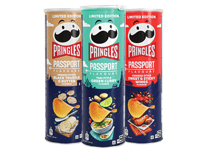 Traškus užkandis PRINGLES PASSPORT*