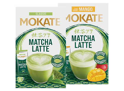 Žaliosios arbatos gėrimas MOKATE MATCHA LATTE*, 2 rūšių