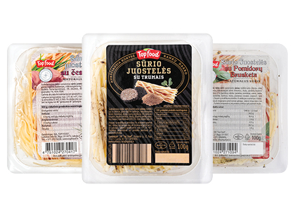 Sūrio juostelės TOP FOOD*, 3 rūšių