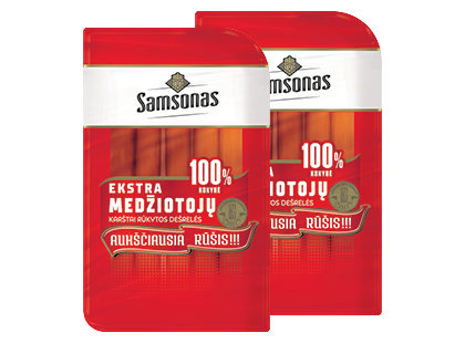 Karštai rūkytos SAMSONO MEDŽIOTOJŲ dešrelės*